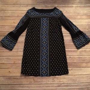 Loft dress w/ bell sleeve